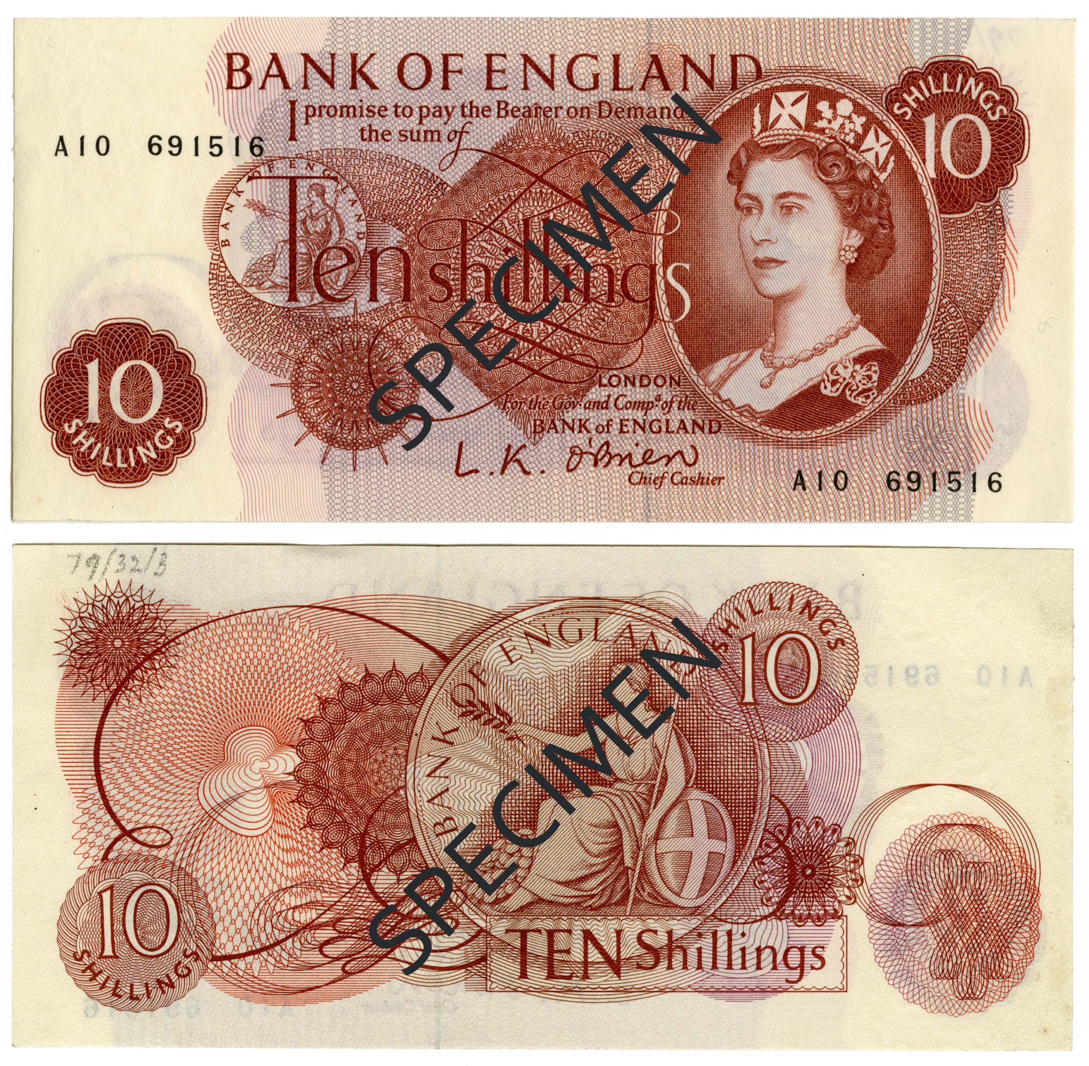 Bank of England 10 shilling note - Wikipedia