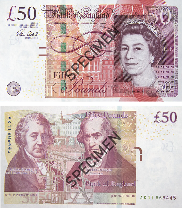 50 Note Color Withdrawn banknotes | Bank of England