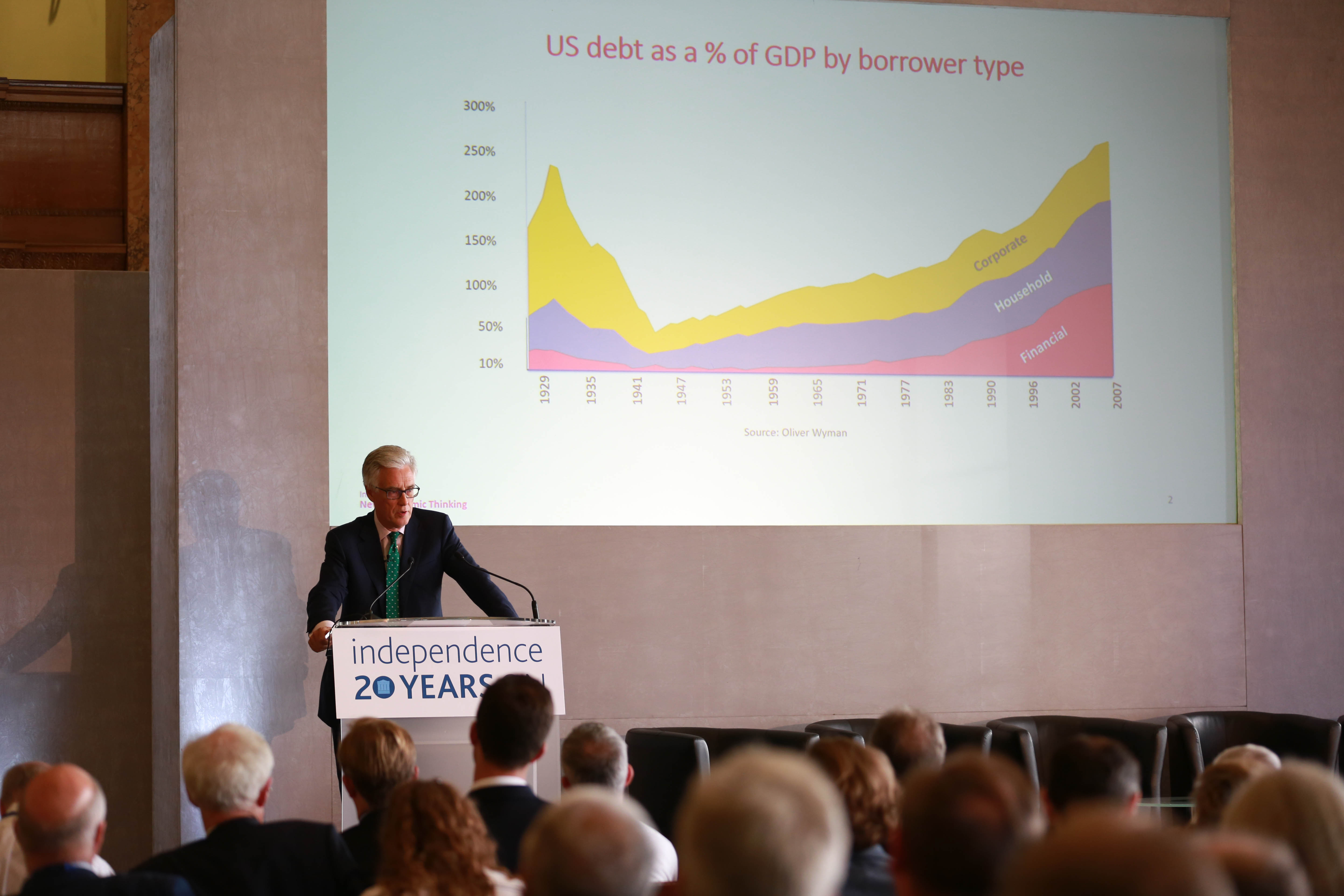 Adair Turner presenting