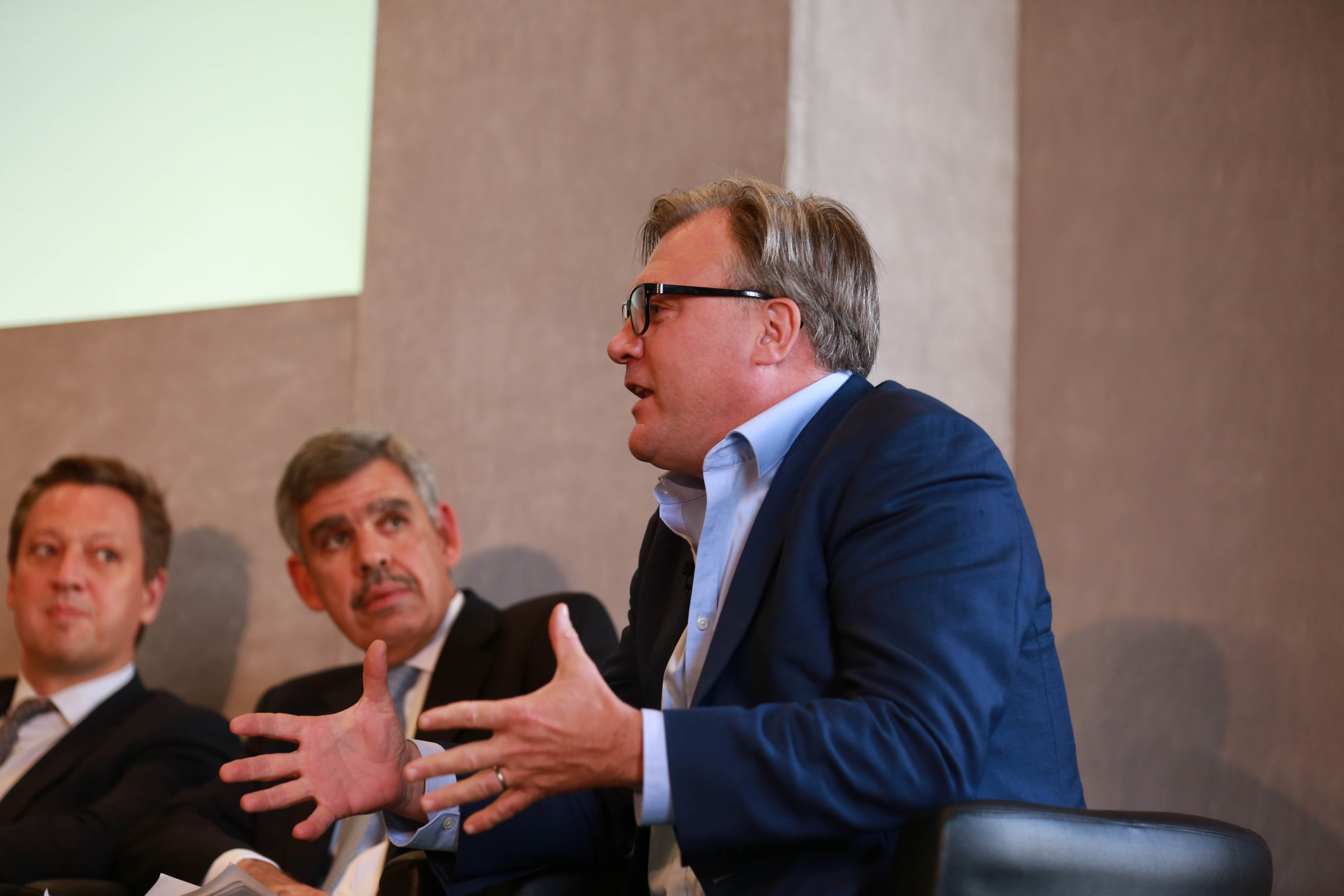 Ed Balls speaking at the Independence conference