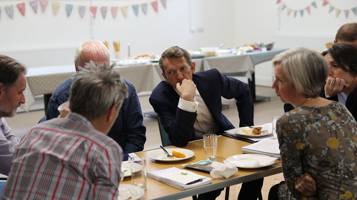 Andy Haldane in discussion at the community forum