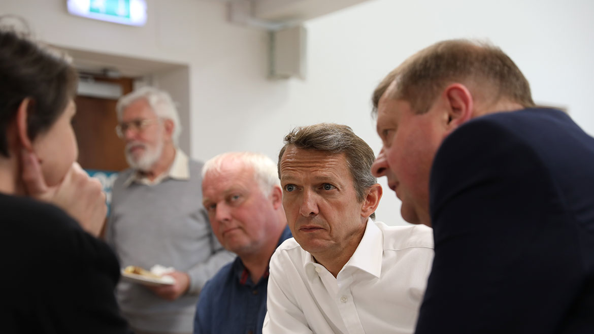 Andy Haldane in discussion at the community forum