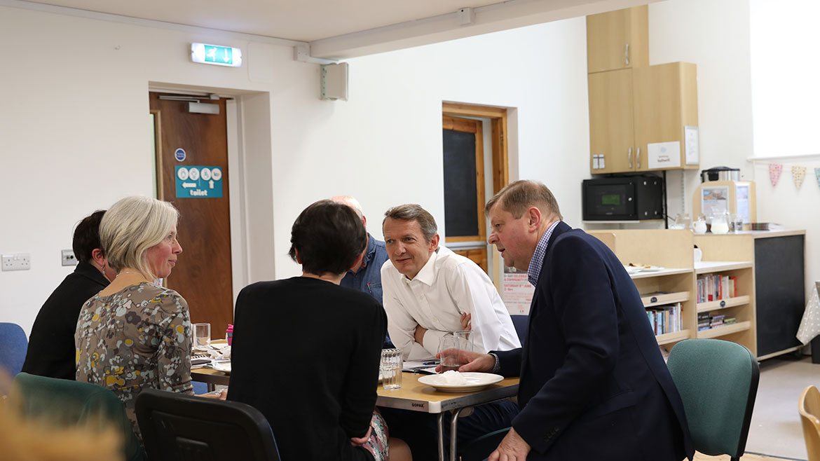 Andy Haldane in discussion at the community forum