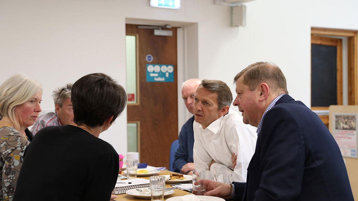 Andy Haldane in discussion at the community forum