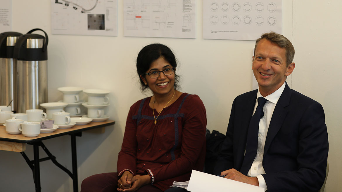 Andy Haldane at the community forum in Manchester