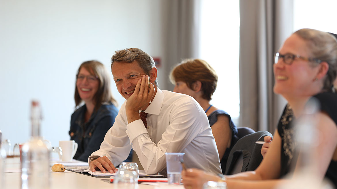 Attendees at the Oxfordshire Community Forum with Chief Economist, Andy Haldane