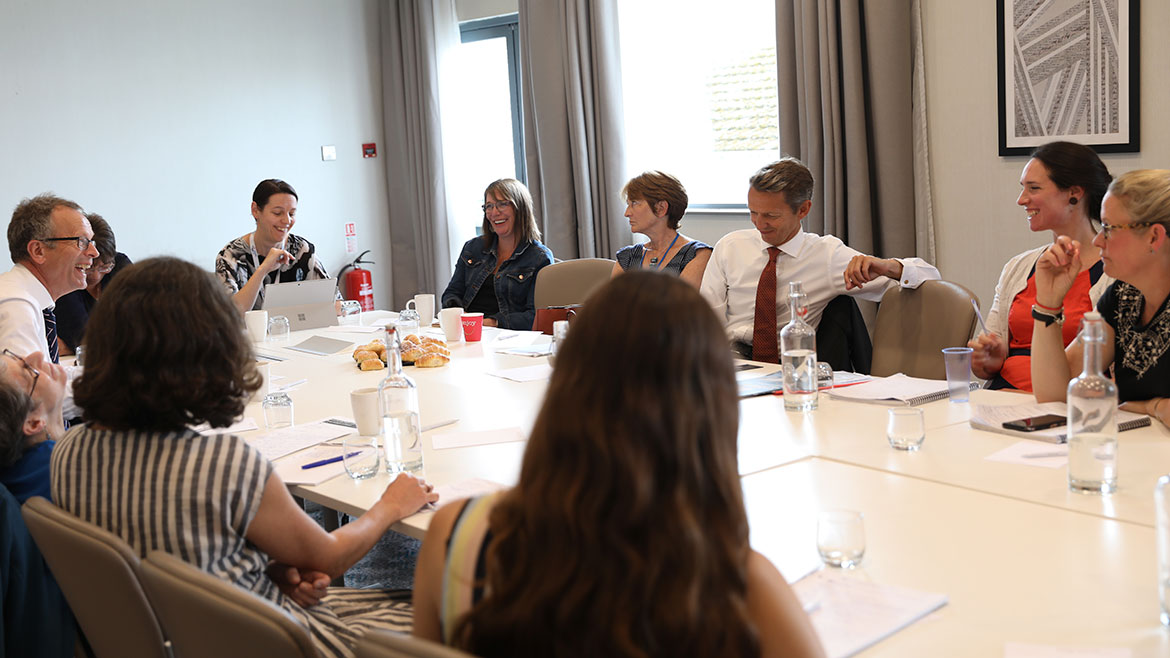Attendees at the Oxfordshire Community Forum with Chief Economist, Andy Haldane