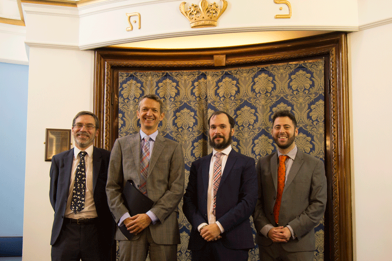 Andy Haldane meeting at the Singers Hill Synagogue