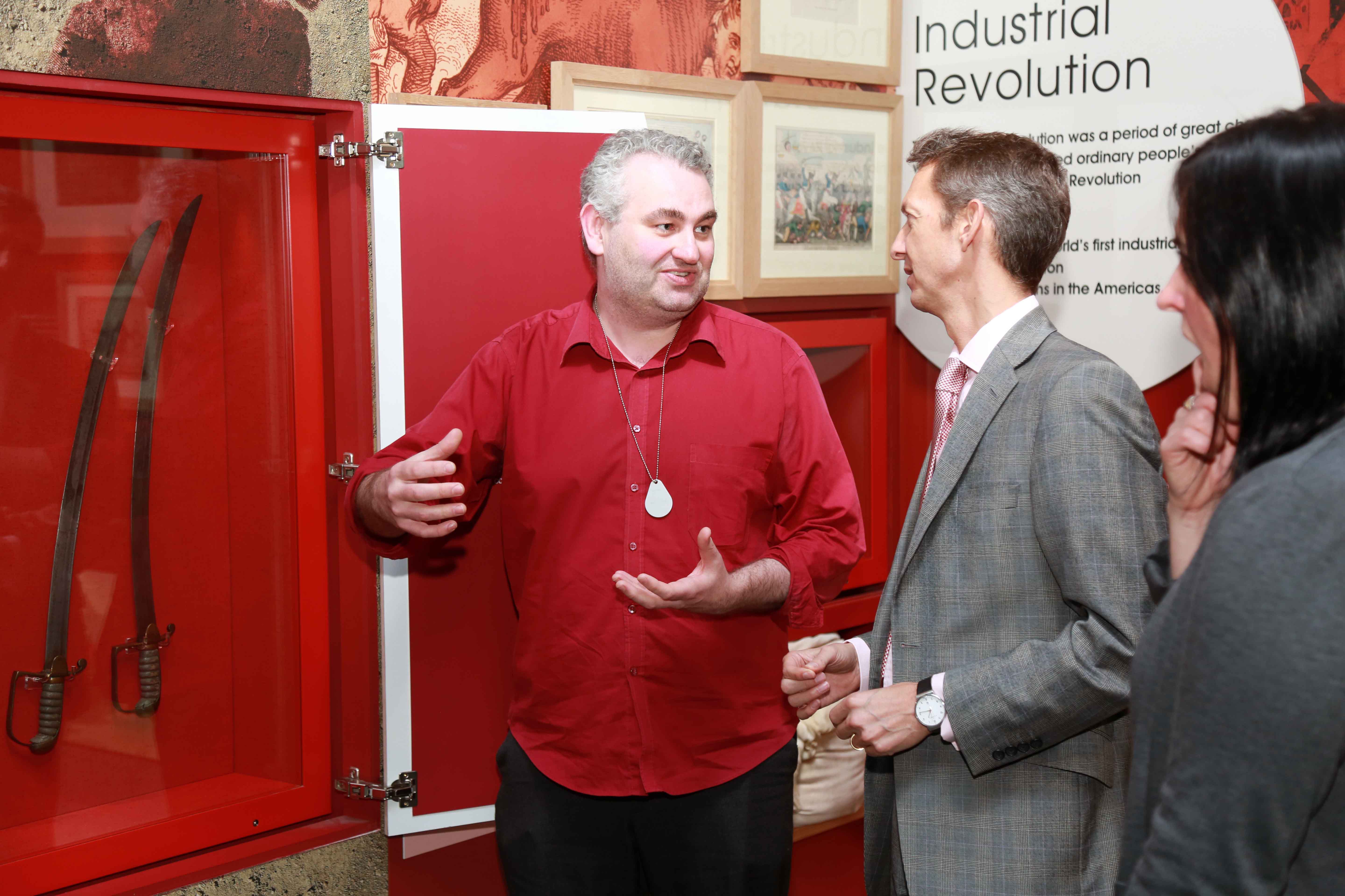 Andy Haldane talking to staff at the People’s History Museum