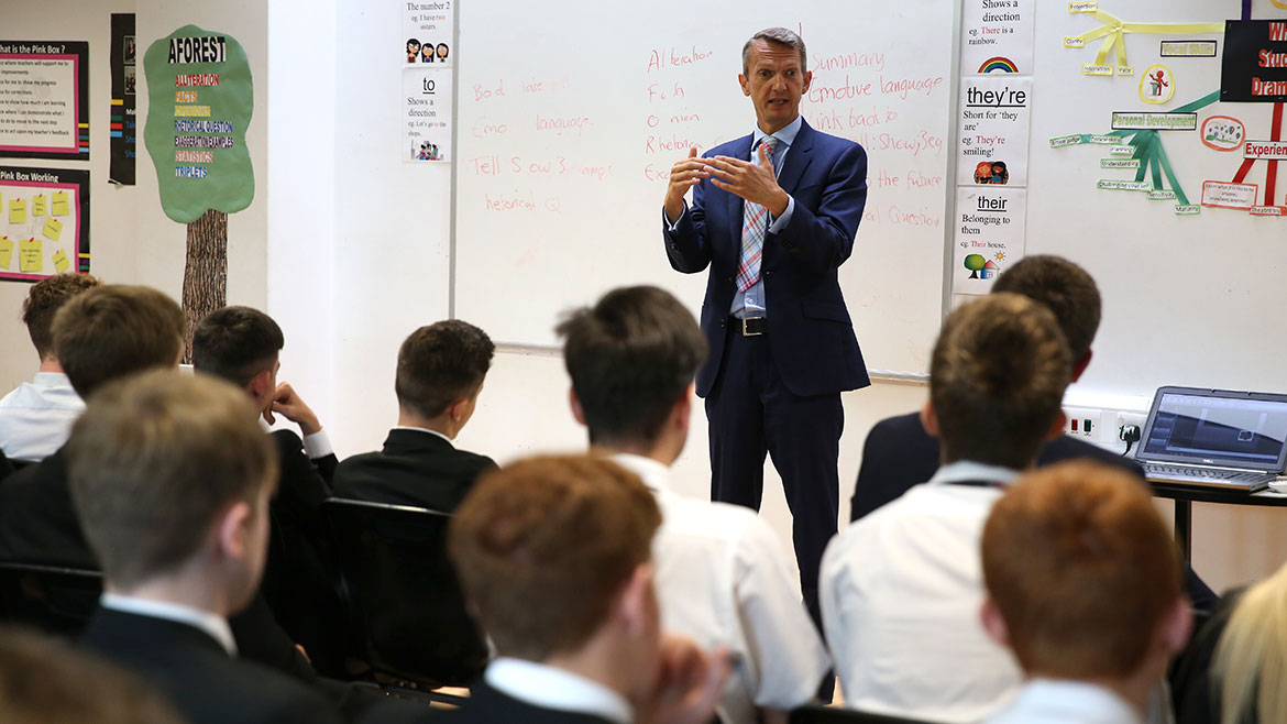 North East Town Hall visit to Hummersknott School