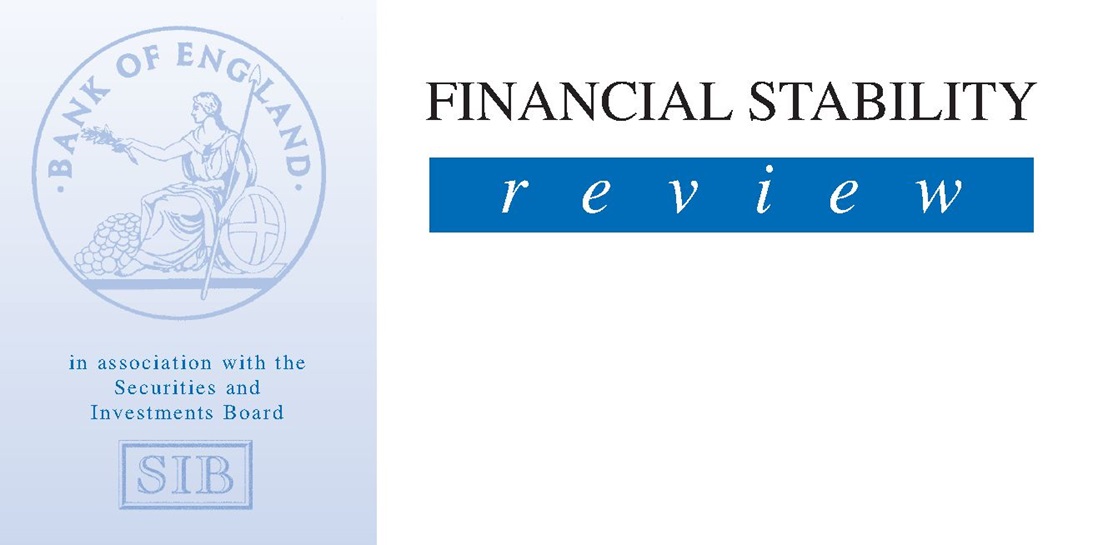 Financial Stability Review - Issue One, Autumn 1996 1996 Financial Stability Review publication cover
