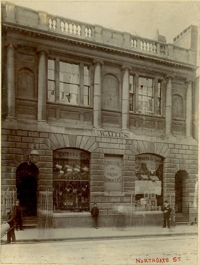 Bank of England old Gloucester Branch, c. 1900 (Archive reference: 15A13/12/4/1) Street view of the Bank of England in Northgate Street, Gloucester