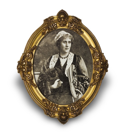 Miss Janet Hogarth, the first woman official recorded working for the Bank in 1894 Janet Hogarth framed portrait