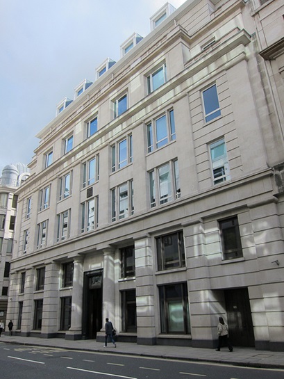 Street view of Moorgate building