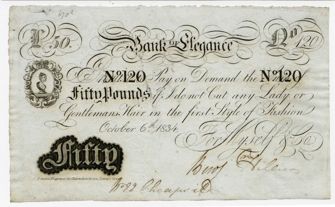 Bank of Elegance note image