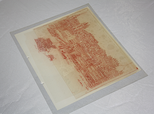 Old banknote containing cellulose acetate