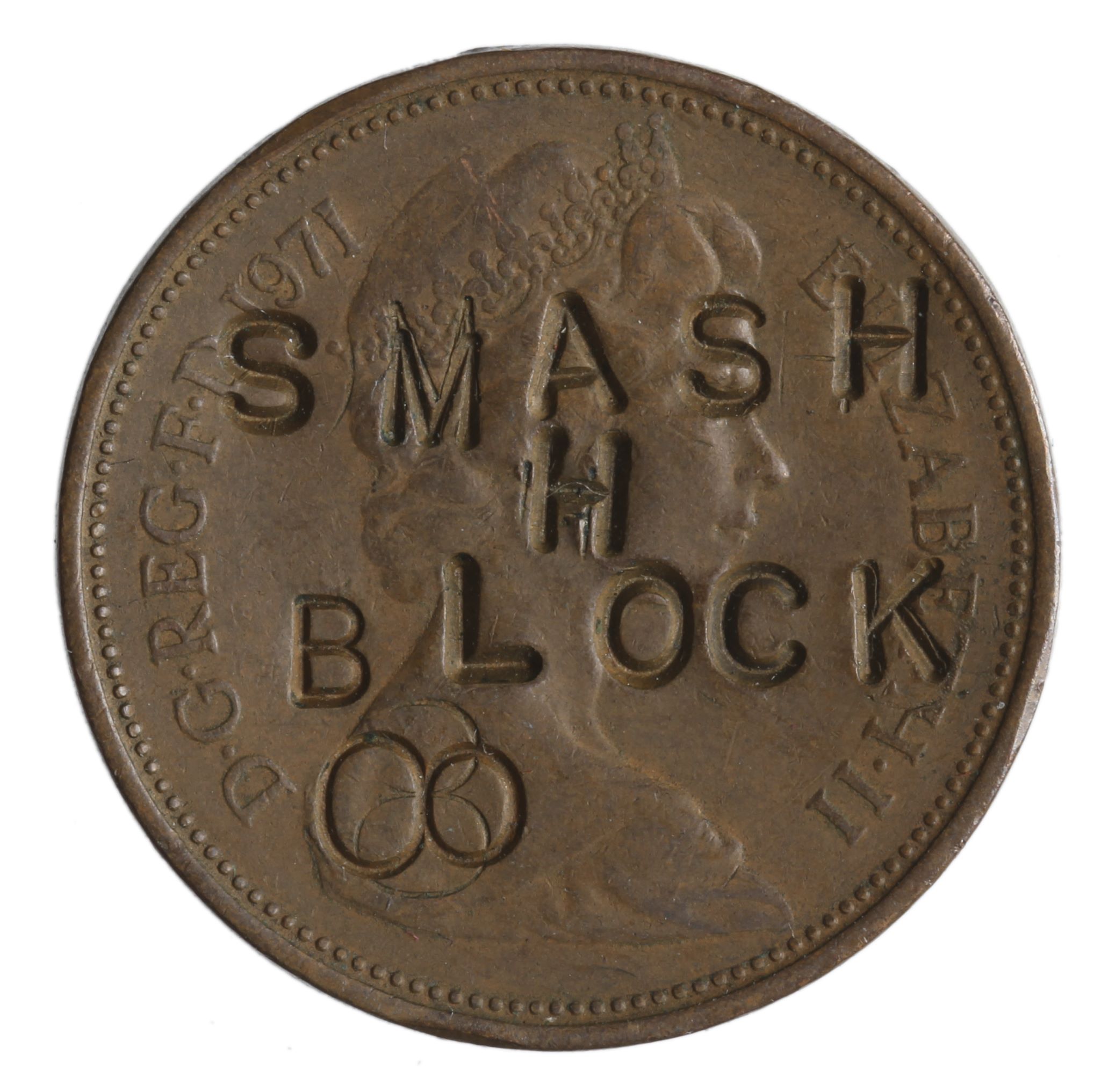 Defaced money blog - UK two pence