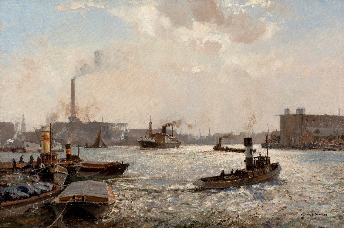 Picturing the Thames Tunnel - boats on water