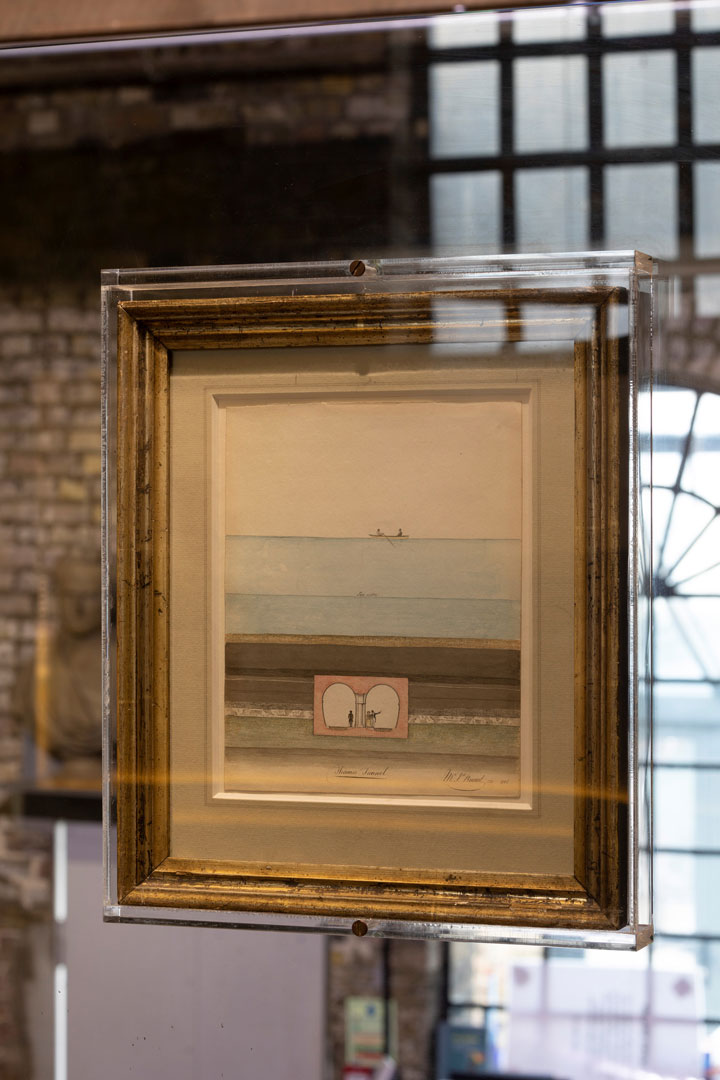Picturing the Thames Tunnel - watercolour of tunnel Watercolour by Marc Brunel of the tunnel. Image courtesy of the Brunel Museum