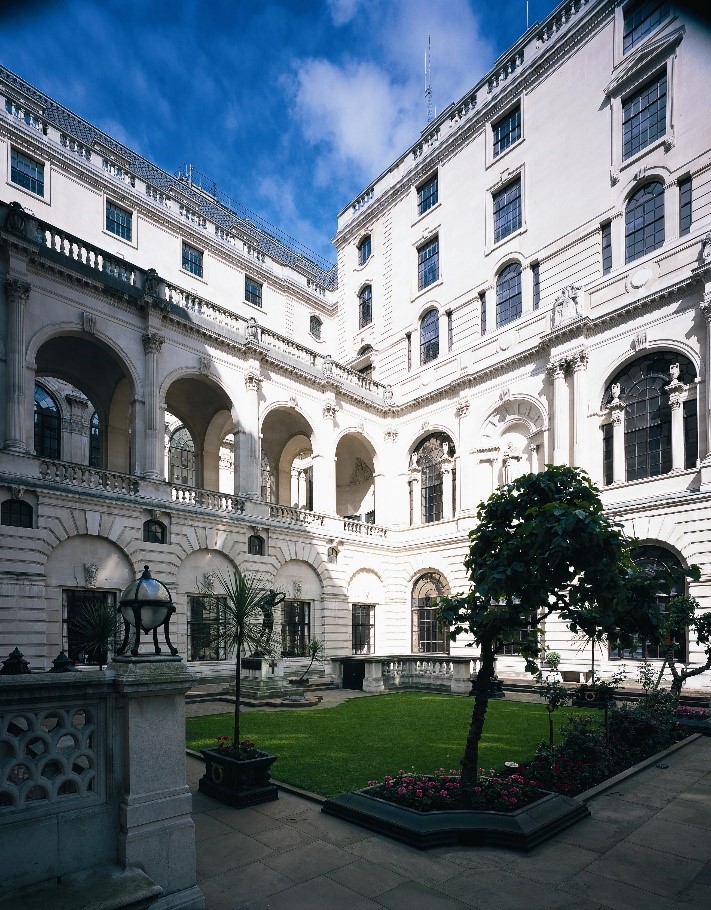 Mulberry trees in the Bank of England’s Garden Court