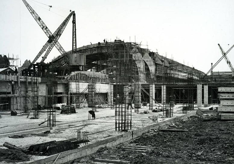 Constructing the main production hall. Reference no 15A13-6-2-1-2/027