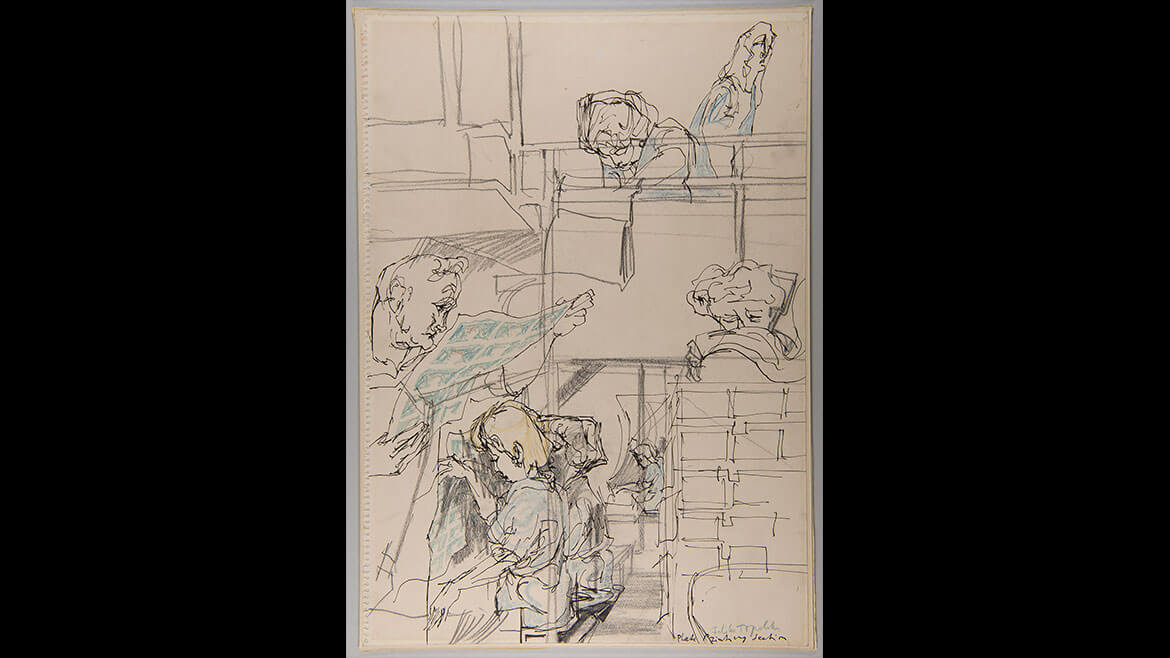 Feliks Topolski, Plate Printing Section, 1957