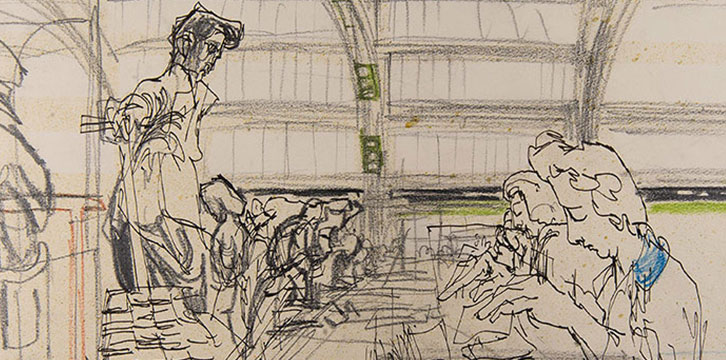 Feliks Topolski sketch