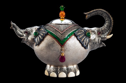 Main image for the Bank of England Museum London Craft Week webpage showing red text over the image of a still life painting.